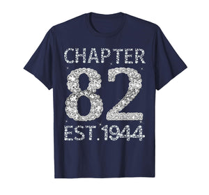 Chapter 82 EST 1944 Happy 82nd Birthday Gift for Him Her T-Shirt