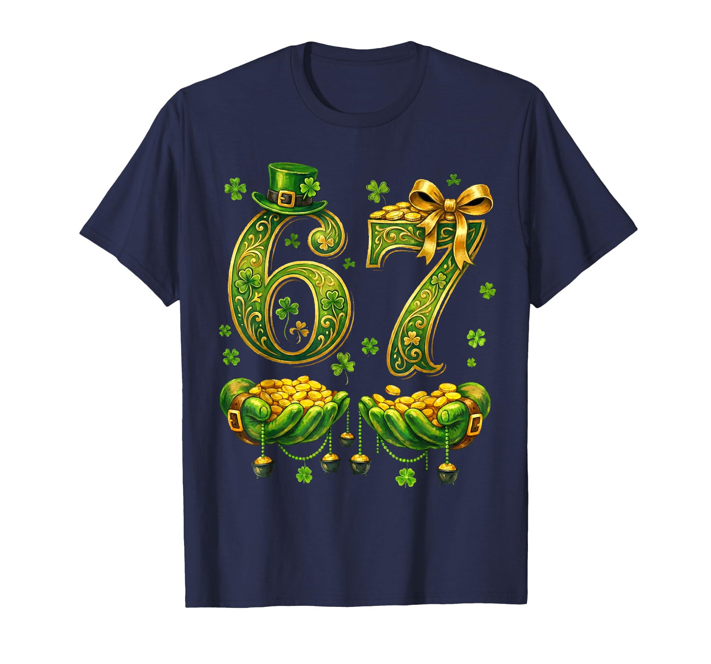 6 7 St. Patricks Day Six Seven Meme T-Shirt