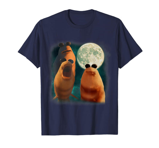 Three Marcus The Worm Howl at Moon Funny Marcus Meme T-Shirt