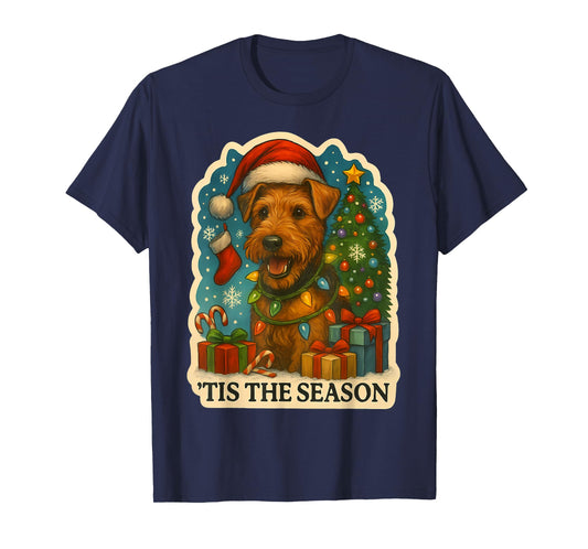 Tis The Season Welsh Terrier Dog Merry Christmas Mom Dad T-Shirt
