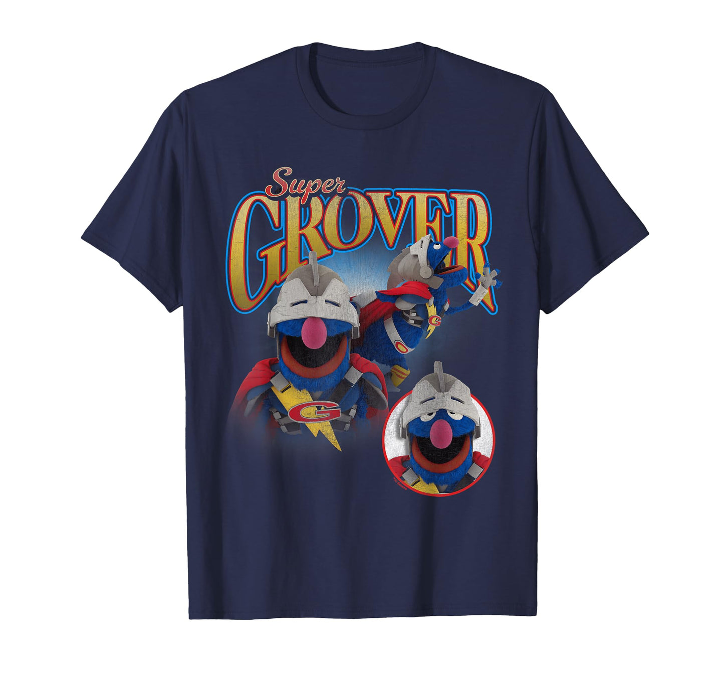 Sesame Street Super Grover Bootleg Style T-Shirt
