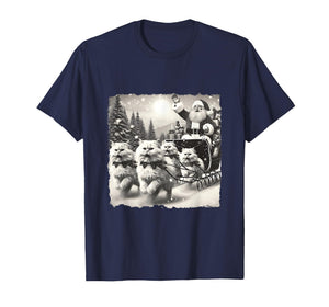 Funny Xmas Men Women Santa Cats for Everybody Christmas Cat T-Shirt
