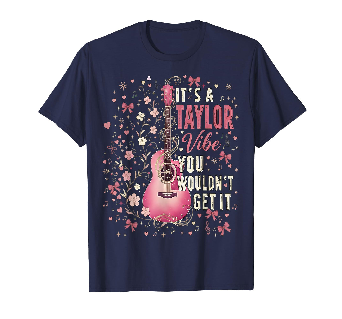 It's A Taylor Vibe Heart Floral Kids 70's 80's Vintage T-Shirt