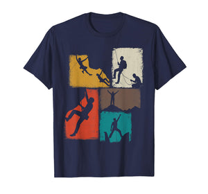 Climbing Collage Climber Men Mountaineer Youth T-Shirt