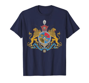 Shir o Khorshid Iran Pahlavi Flag Lion and Sun Shah T-Shirt