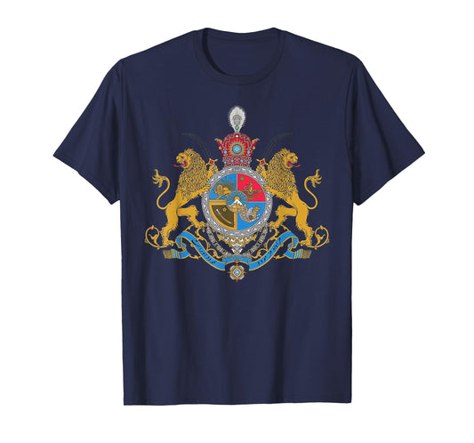 Shir o Khorshid Iran Pahlavi Flag Lion and Sun Shah T-Shirt