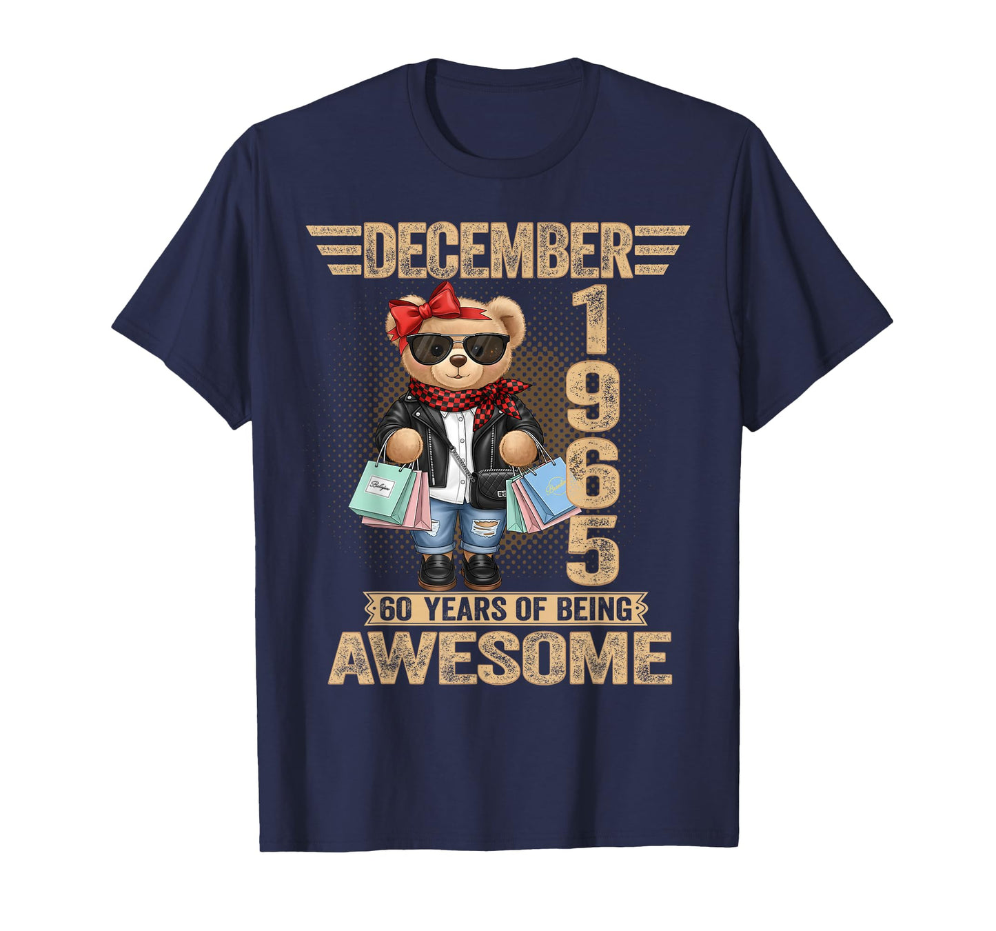 60 Year Old December 1965 Teddy Bear 60th Birthday Women T-Shirt