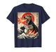 Airedale Terrier Dog Kaiju Monster Japanese Vintage Poster T-Shirt