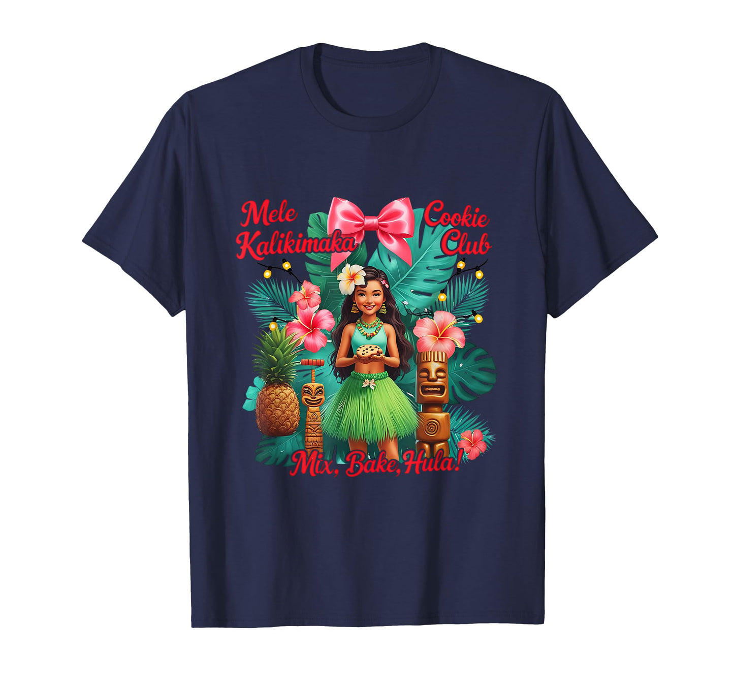 Beach Mele Kalikimaka Hawaiian Cocktail Party Santa Turtle T-Shirt