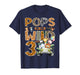 Pops of The Wild Three 3rd Birthday Boy Safari Jungle T-Shirt