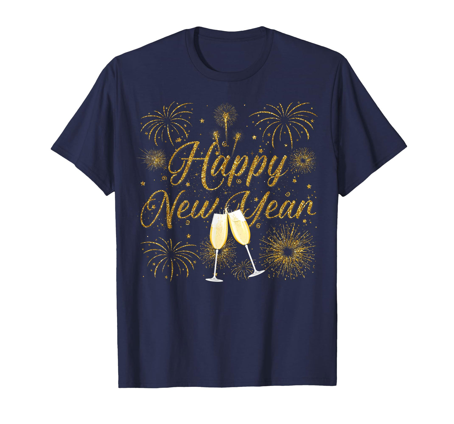 Happy New Year 2026 New Years Eve Party Countdown Fireworks T-Shirt