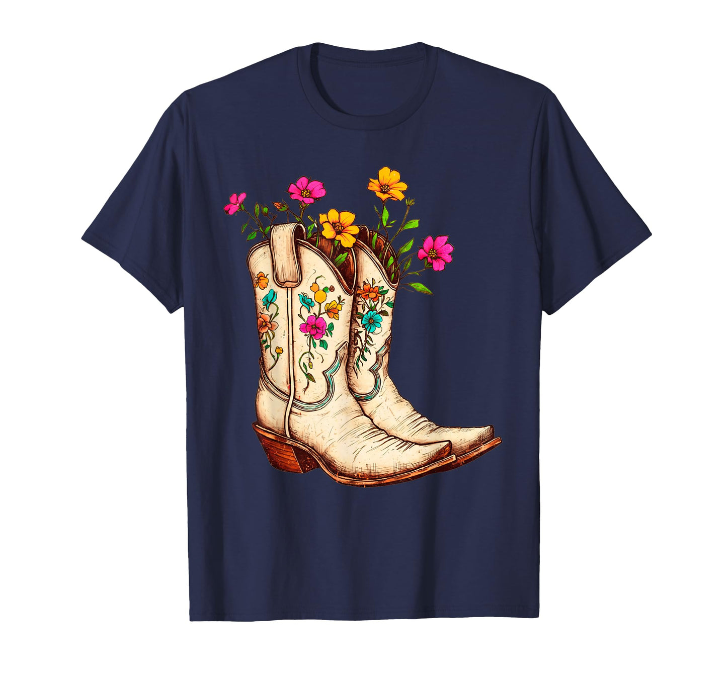 Cowgirl Boots Rodeo Western Country Rodeo Cowboy Boots T-Shirt