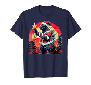Kaiju Christmas Santazilla Japanese Monster Dinosaur Boys T-Shirt