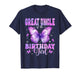 Great Uncle of The Birthday Girl Butterfly Funny Family T-Shirt
