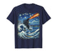 Kaiju Monster Japanese Vangogh starrynight Wave Vintage T-Shirt