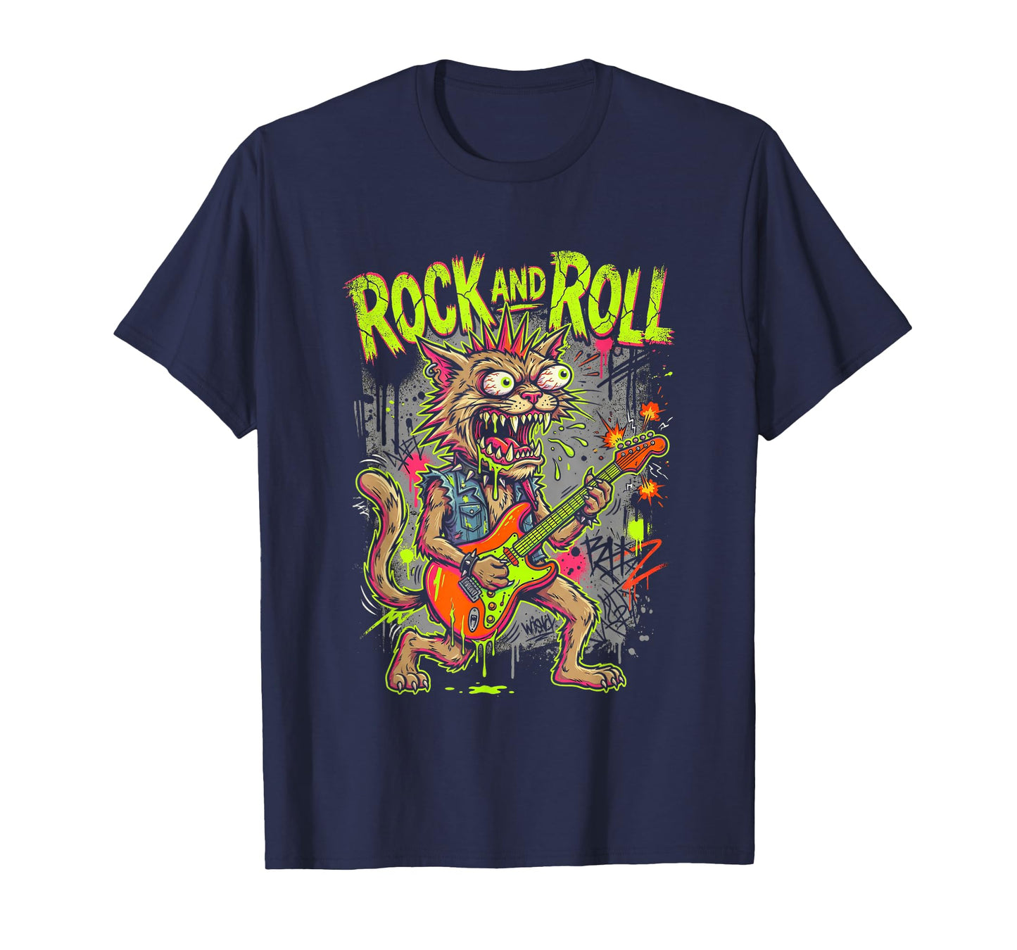 Punk Rocker Heavy Metal Art T-Shirt