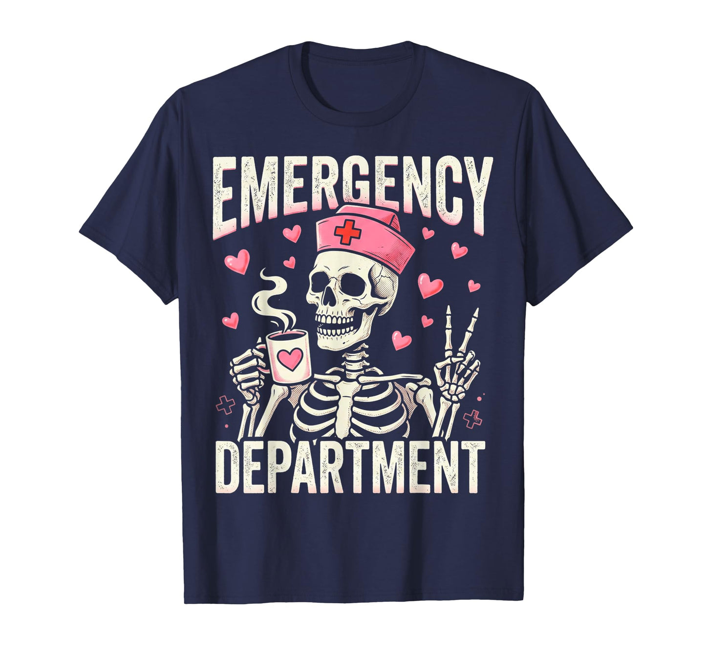 Cute Emergency Department Valentine ER Valentines Nurse T-Shirt