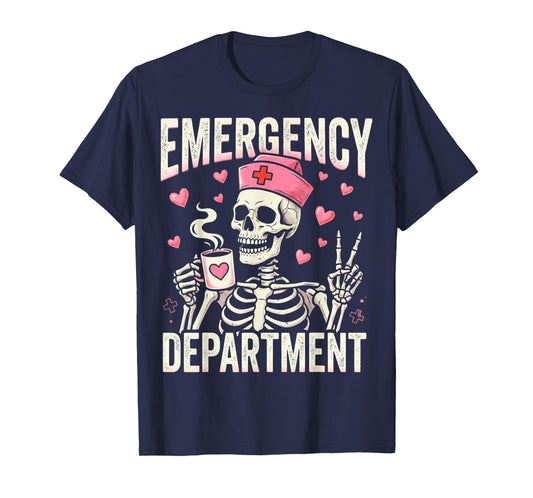 Cute Emergency Department Valentine ER Valentines Nurse T-Shirt