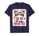 Preppy 100 Days Smarter 100th Day of School Messy Bun Girls T-Shirt