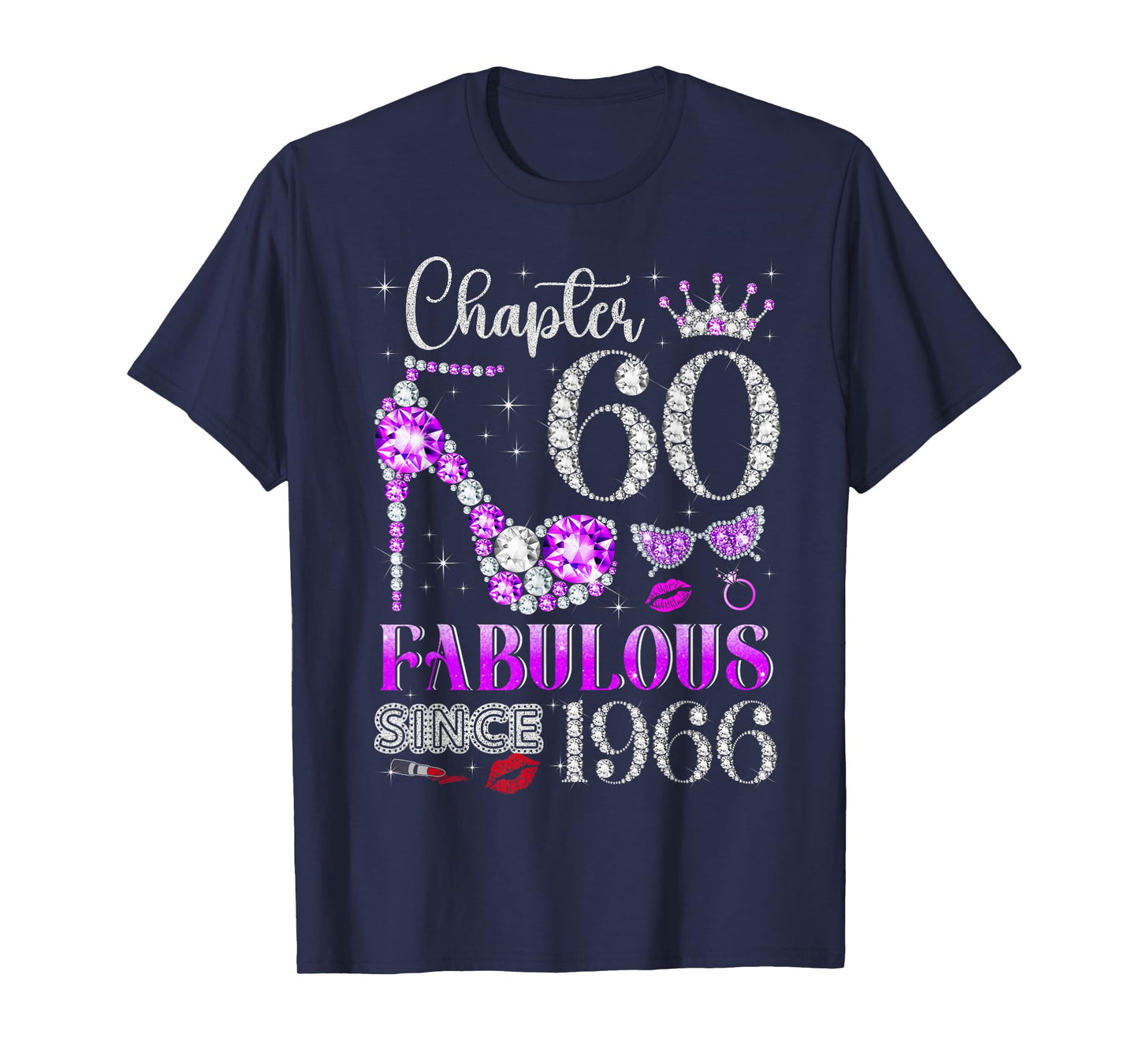 Chapter 60 Fabulous Since 1966 60Th Birthday Ladies Girls T-Shirt