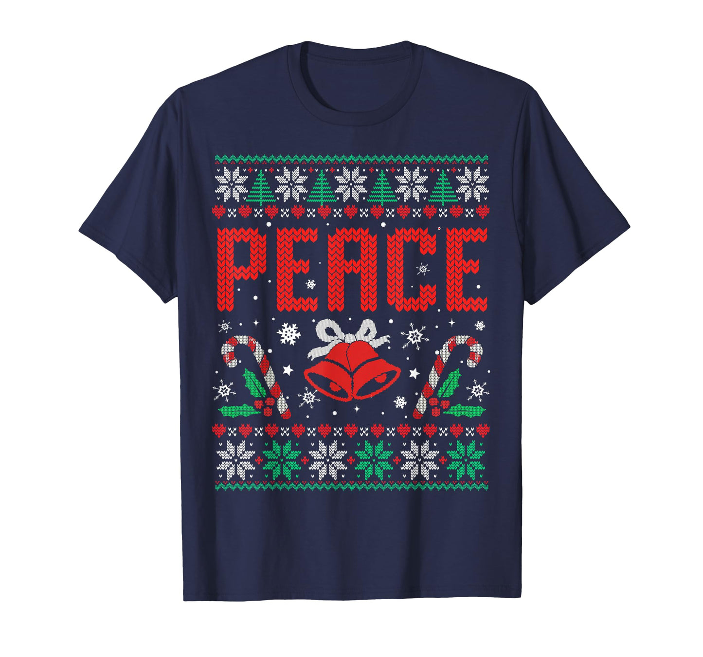 Peace I Come in Peace Couple Matching Christmas Ugly Sweater T-Shirt