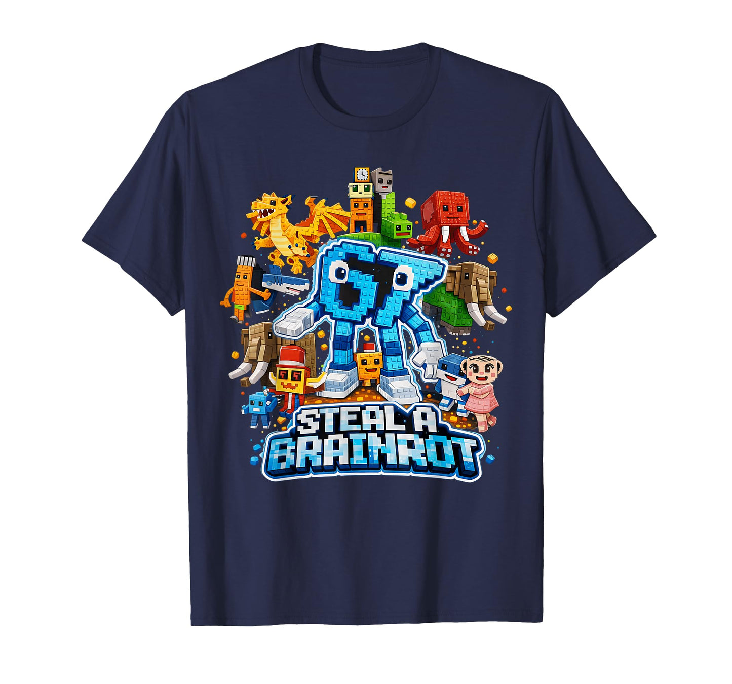Six Seven 67 Steal a Brainrot Meme Funny for Kids Boys Gifts T-Shirt