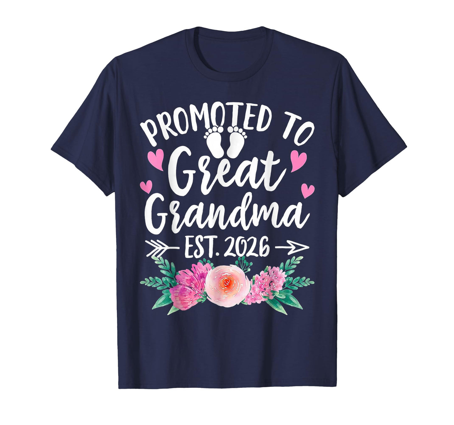 Promoted to Great Grandma 2026 T-Shirt