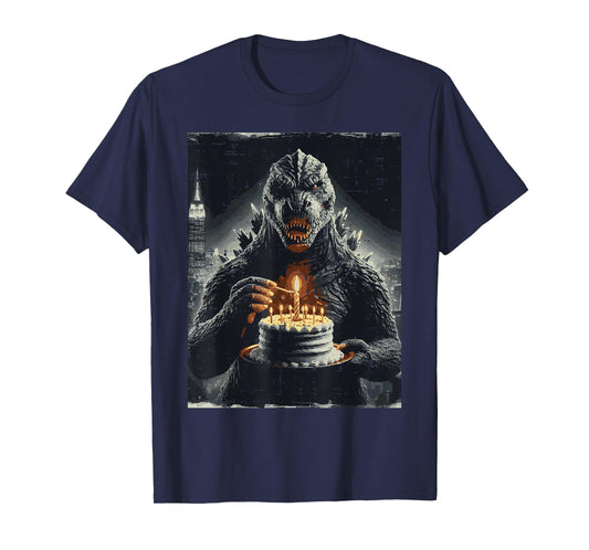Japanese Monster Birthday Cake Funny Party Women Men Kids T-Shirt