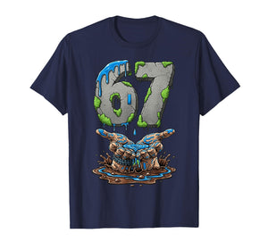 Hiking 67 Six Seven Funny Gen Alpha Meme Drip T-Shirt