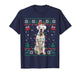 White Boxer Dog Ugly Christmas Sweater Funny Xmas T-Shirt