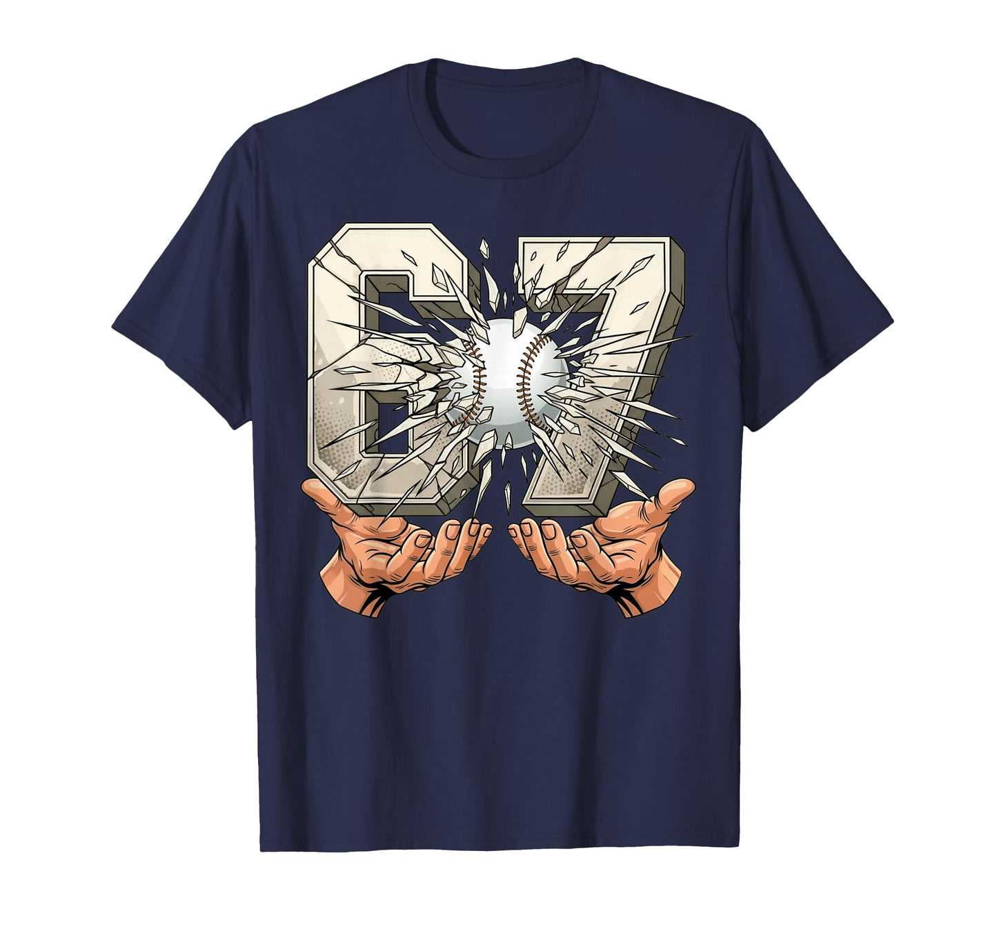 Baseball 67 Six Seven Funny Gen Alpha Meme T-Shirt