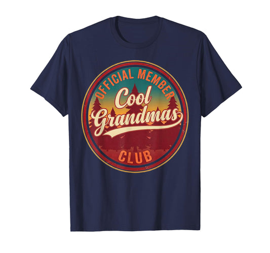 Grandmother Cool Grandmas Club Official Member Funny Grandma T-Shirt