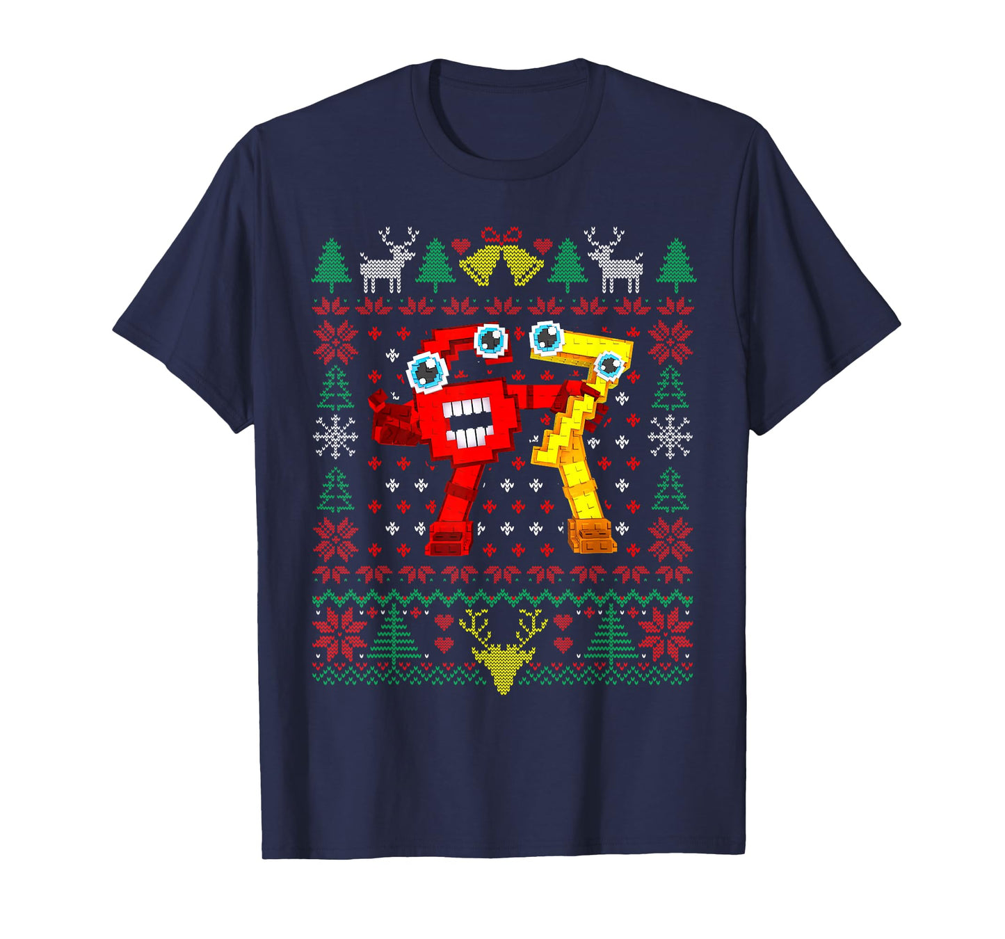 Funny Secret 67 Six Seven 6-7 Brainrot Christmas Ugly Xmas T-Shirt