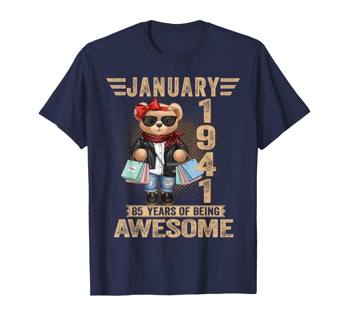 85 Year Old January 1941 Teddy Bear 85th Birthday Women T-Shirt
