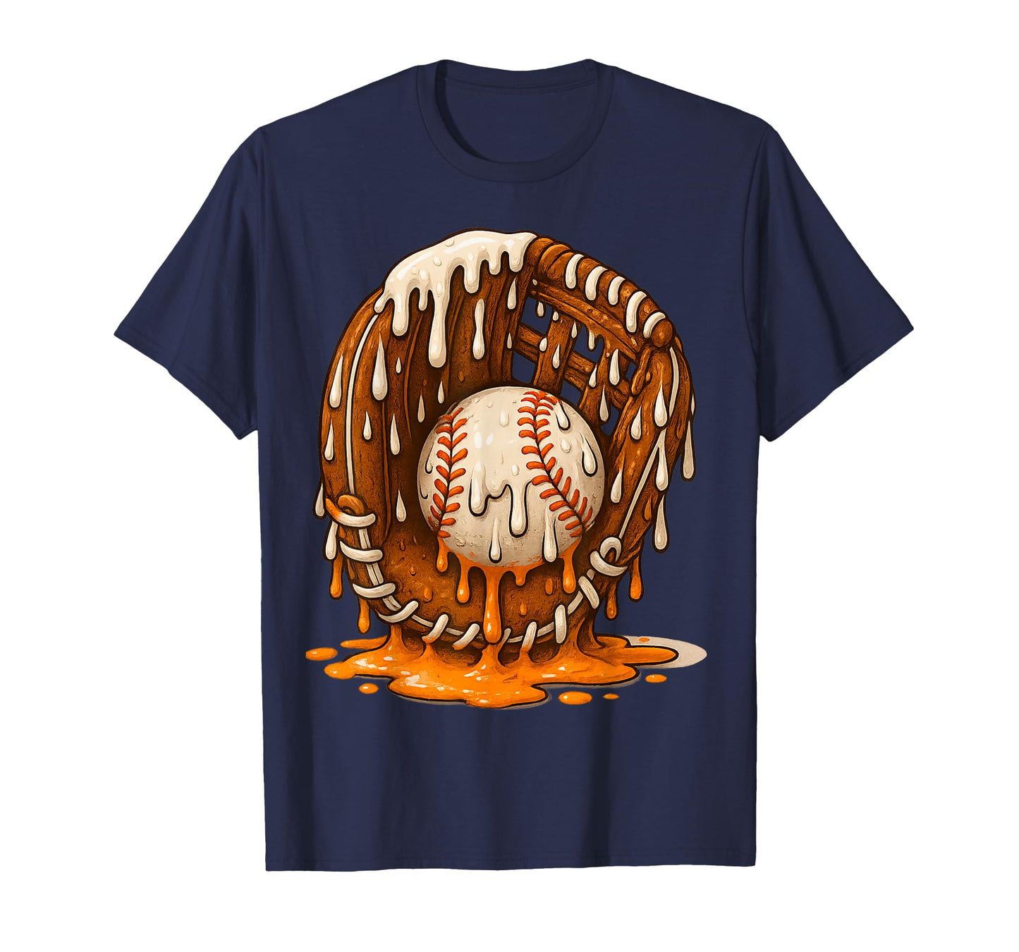 Baseball Drip Team for Boys Ice Cream Cool T-Shirt