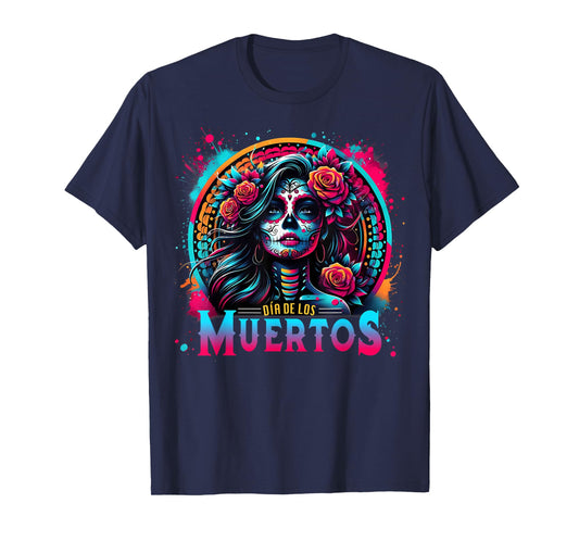 Dia De Los Muertos La Catrina Day of The Dead Sugar Skull T-Shirt