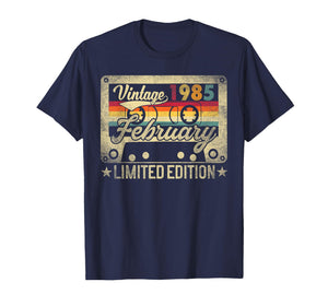 Vintage 1985 February 41 Years Old 41st Birthday Men Women T-Shirt