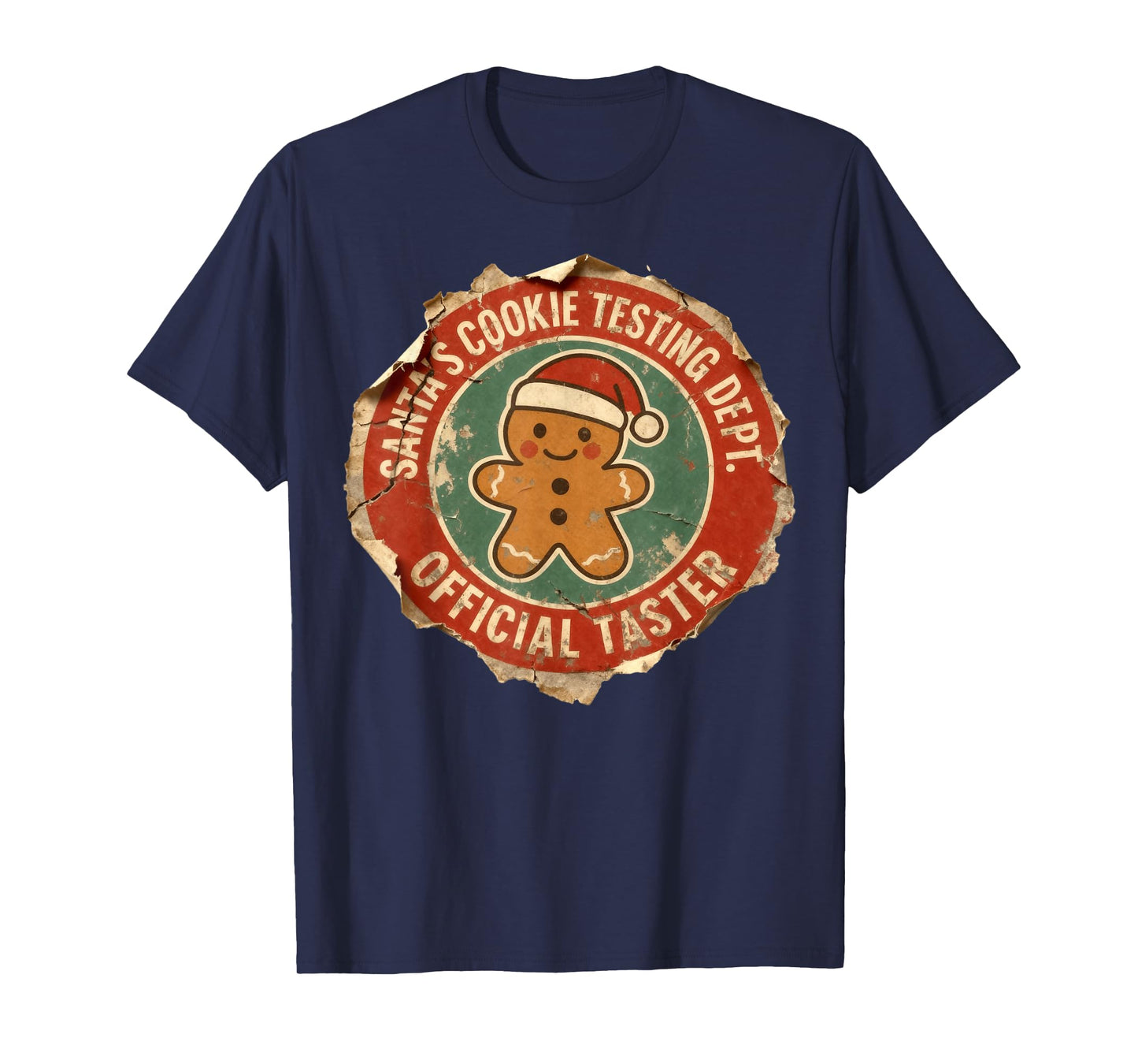 Santa Cookie Testing Department Official Taster Christmas T-Shirt