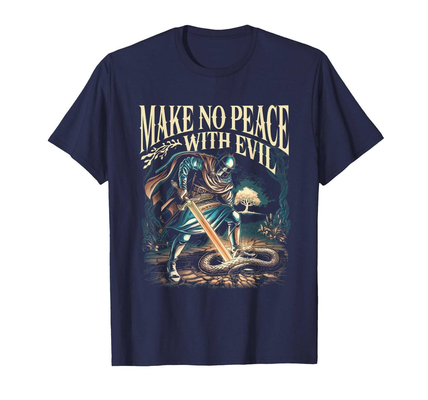 Make No Peace with Evil Tshirt Archangel Michael Jesus God T-Shirt