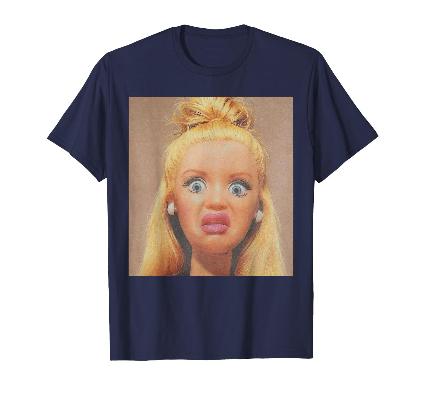 Funny Disgusting Doll face Meme Hilarious Sarcastic T-Shirt