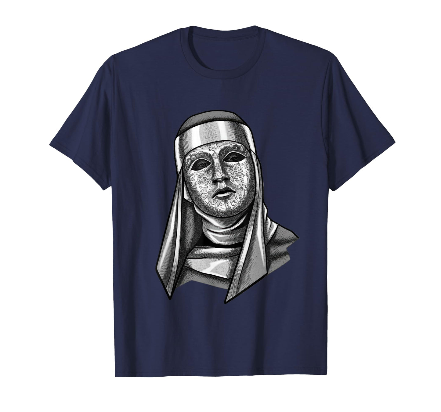 King Baldwin IV Floral Mask Medieval Art Crusader T-Shirt