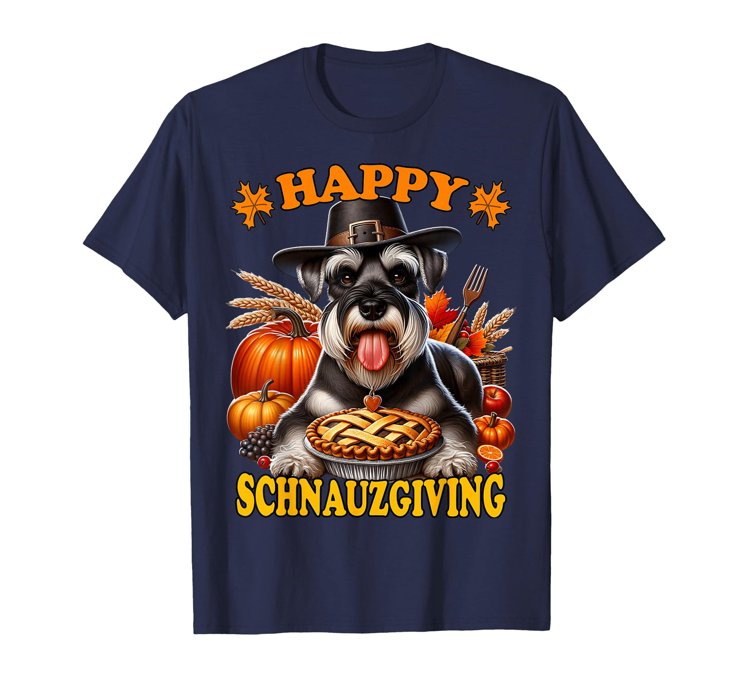 Thanksgiving Schnauzer T-Shirt