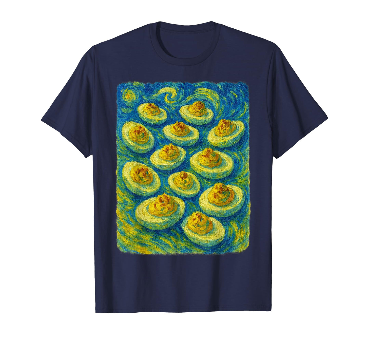 Deviled Eggs Starry Night Van Gogh for Thanksgiving Lover T-Shirt