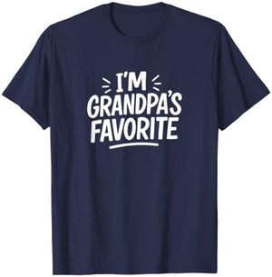 I'm Grandpa's Favorite T-Shirt - T-Shirt | Navy