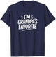 I'm Grandpa's Favorite T-Shirt - T-Shirt | Navy