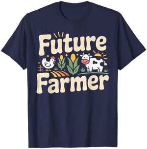 Farming Farmer Tractor Future Farmer T-Shirt - T-Shirt | Navy