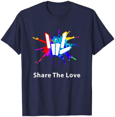 Share The Love for Kids Birthday Gifts T-Shirt - T-Shirt | Navy