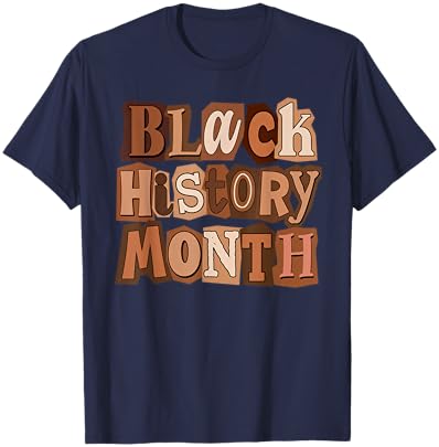 Black History Month Men Women Afro African Pride Culture T-Shirt - T-Shirt | Navy