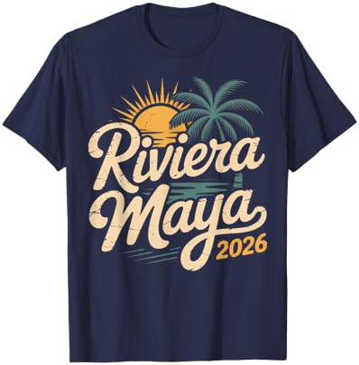 Riviera Maya 2026 Mexico Souvenirs Family Vacation T-Shirt - T-Shirt | Navy