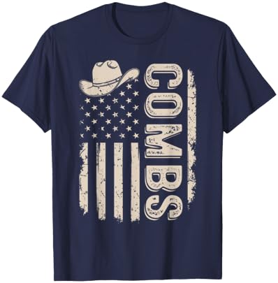 Vintage Combs Name Personalized Combs Family Reunion T-Shirt - T-Shirt | Navy